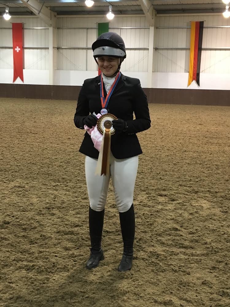 Anna and her rosette