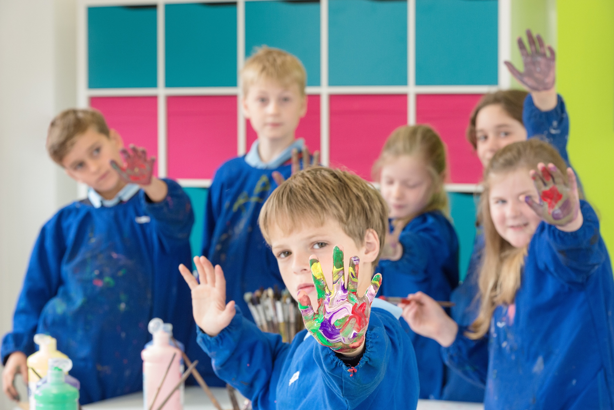 Children painting