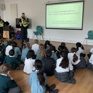 Year 5 Explore Crime and Punishment with Local Police Visit